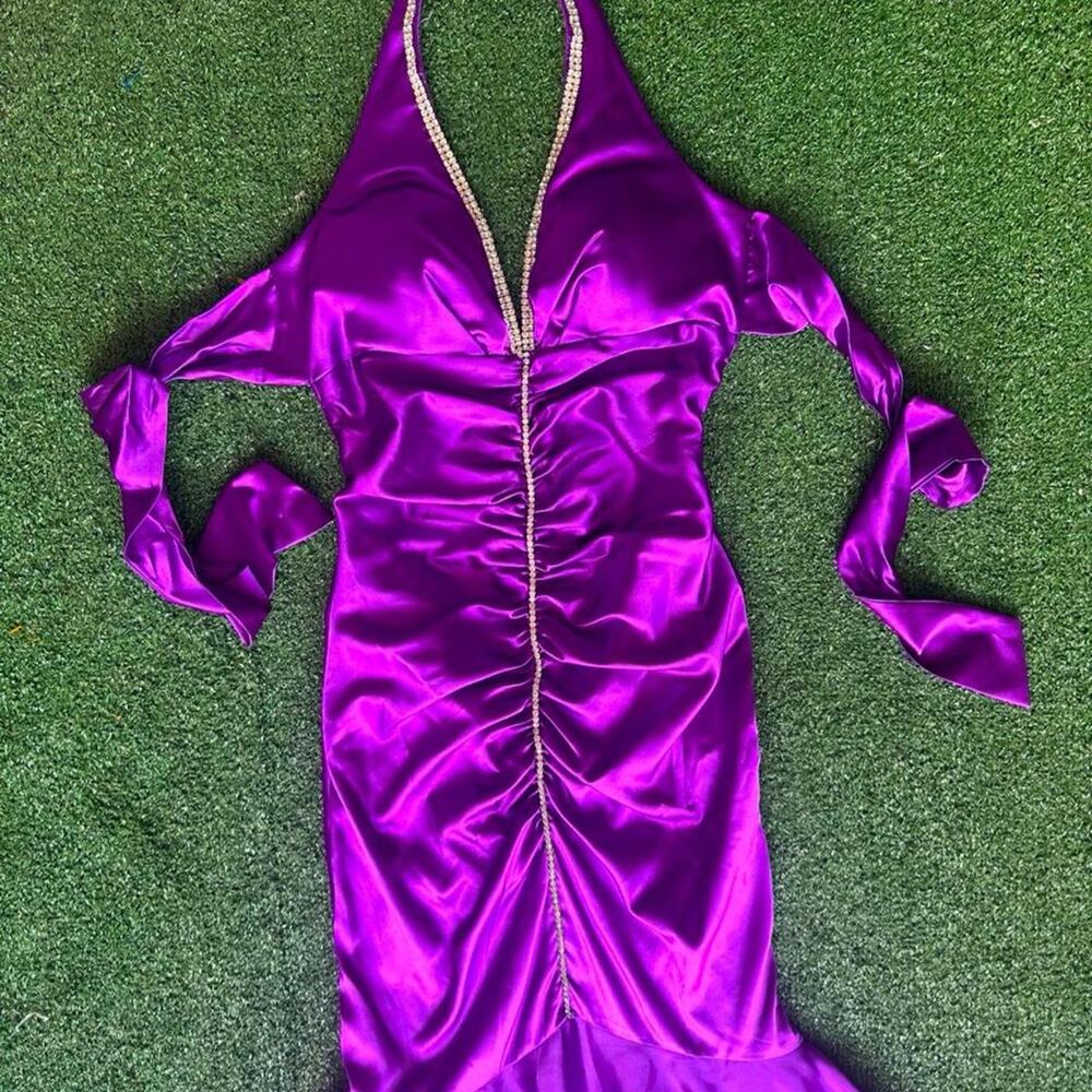 Insane vintage satin mermaid dress